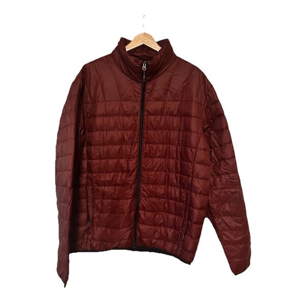 Duck Down Feather Puffer Jacket Mens Sz M Gorpcore Packable Outdoors Camping - Picture 1 of 6